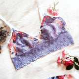 Bralette "Bloom" Lilas et rose